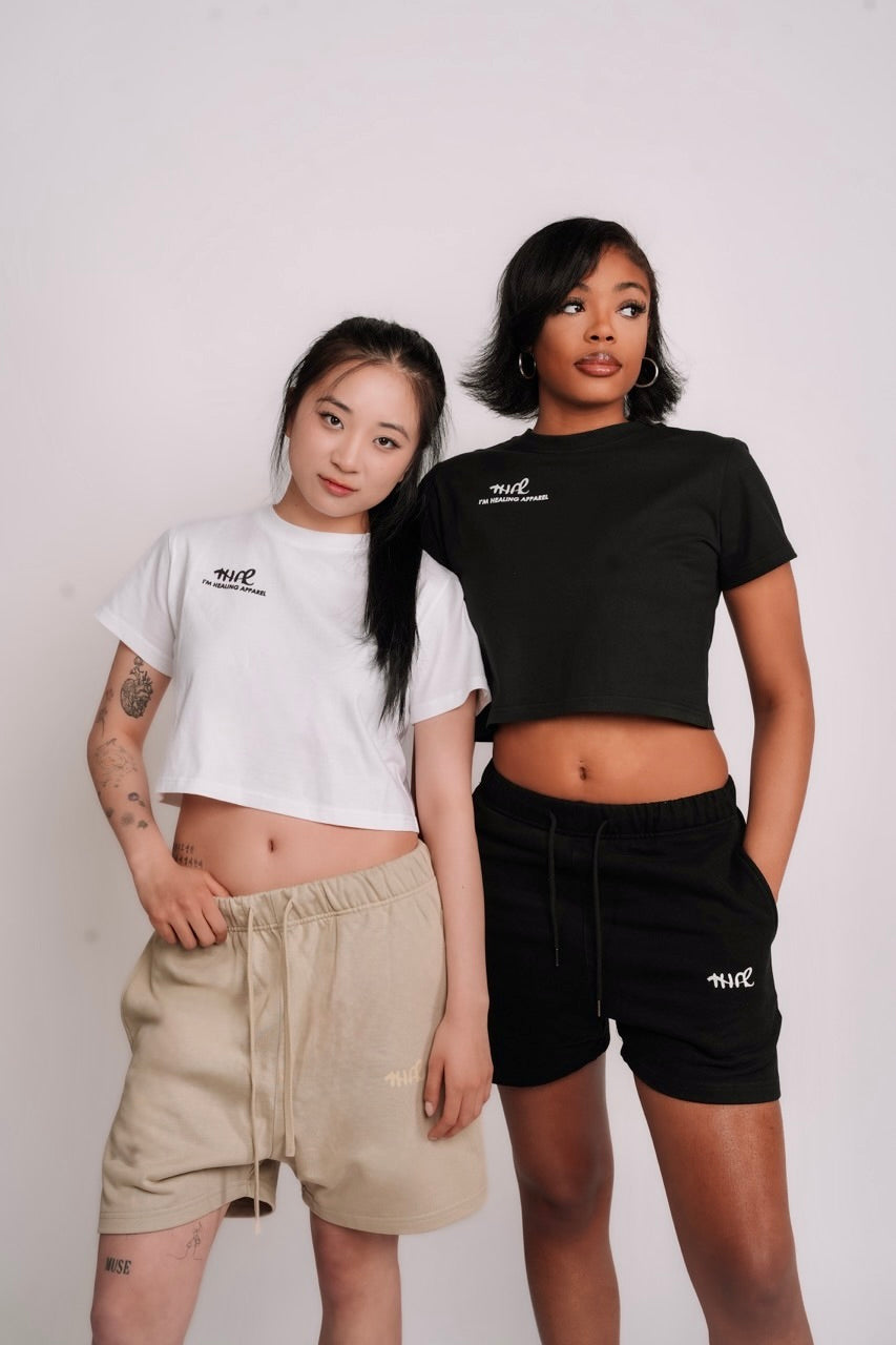 Black Cropped Baby Tee