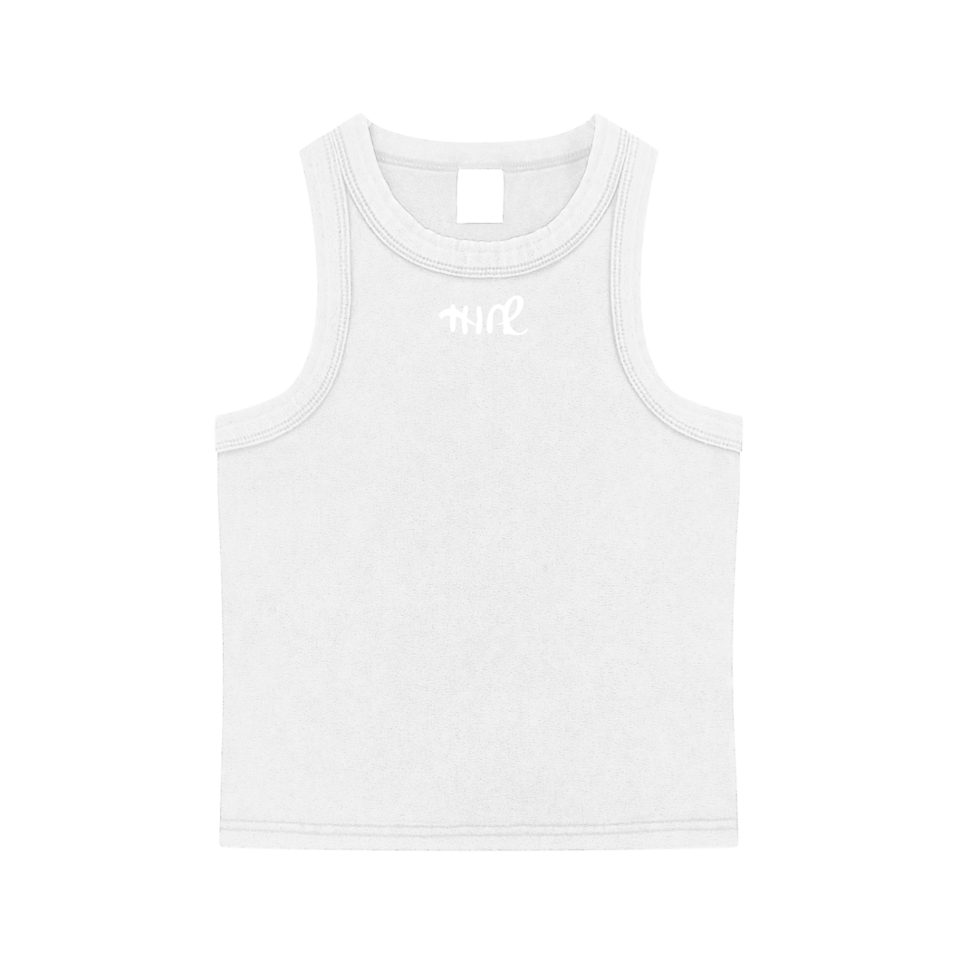 White Snow Washed Tank Top