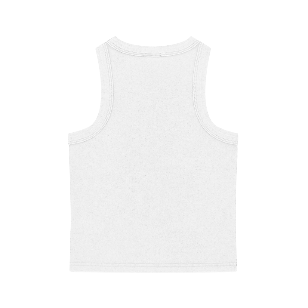 White Snow Washed Tank Top