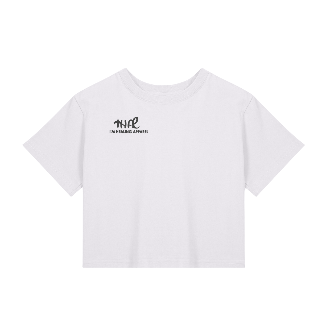 White Cropped Baby Tee