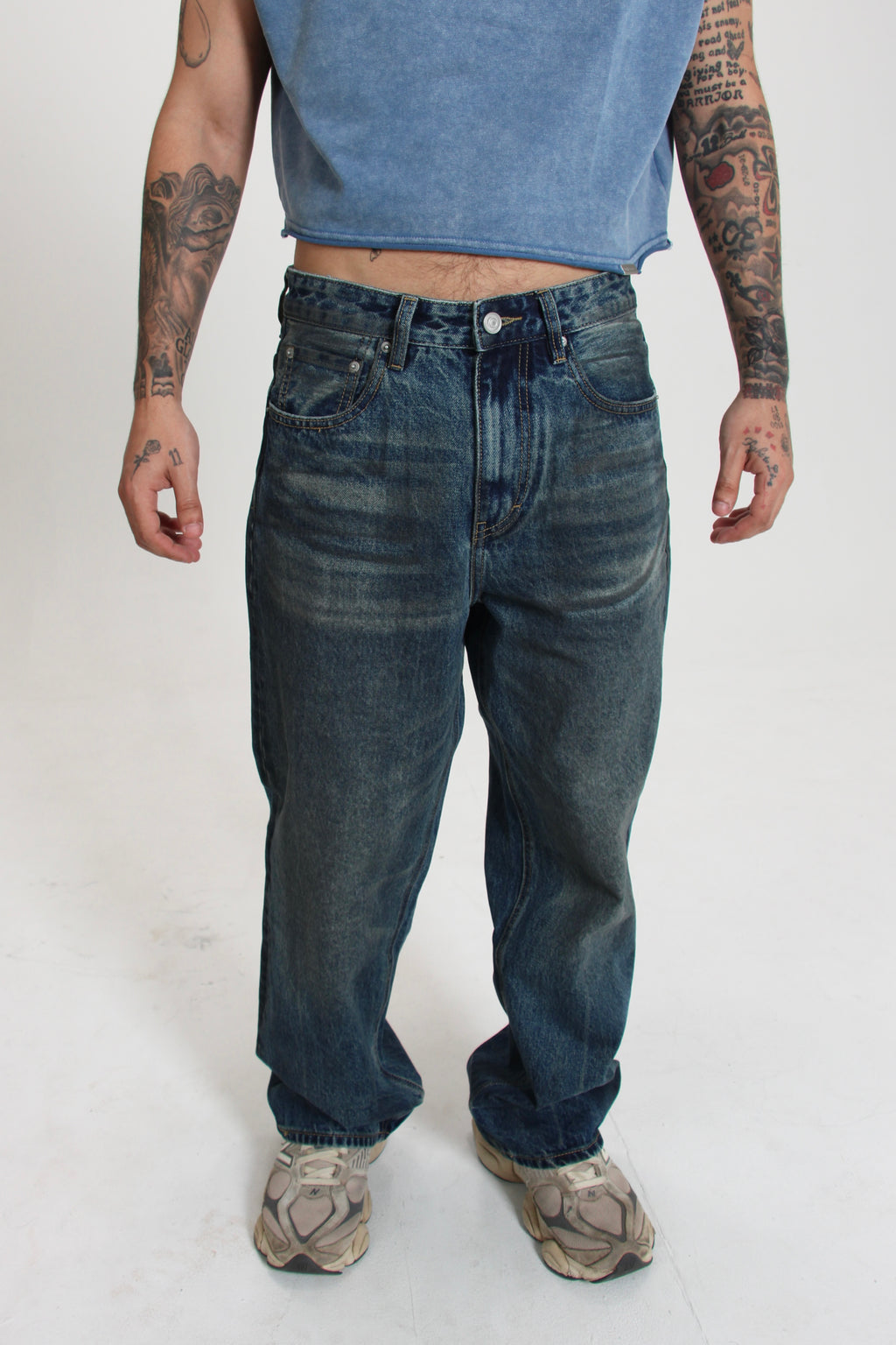 Vintage Faded Denim Jeans