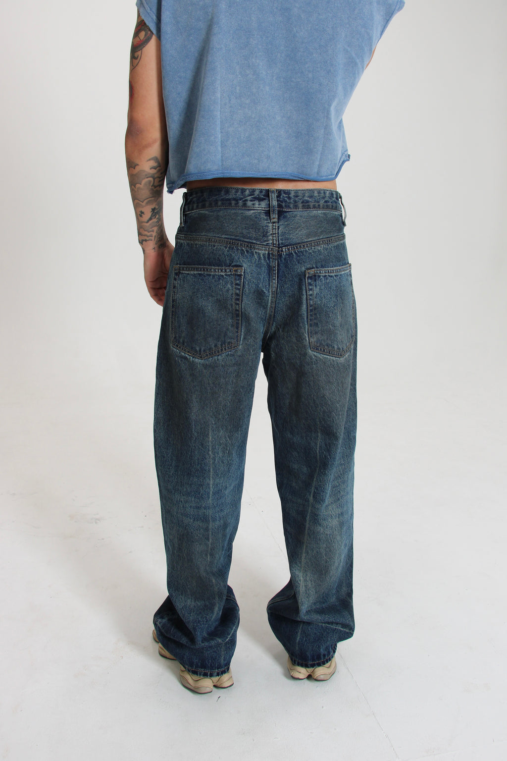 Vintage Faded Denim Jeans