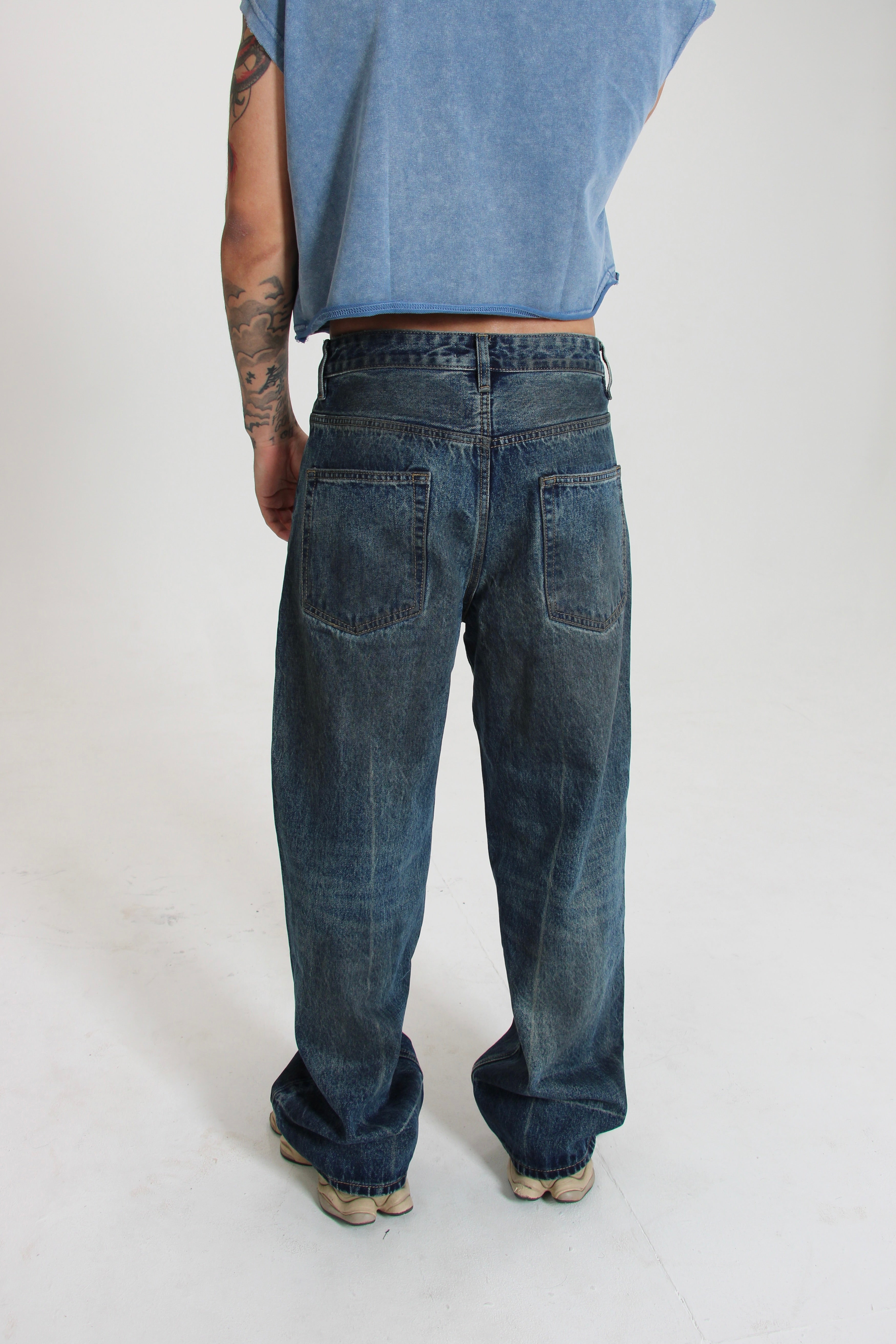 Vintage Faded Denim Jeans
