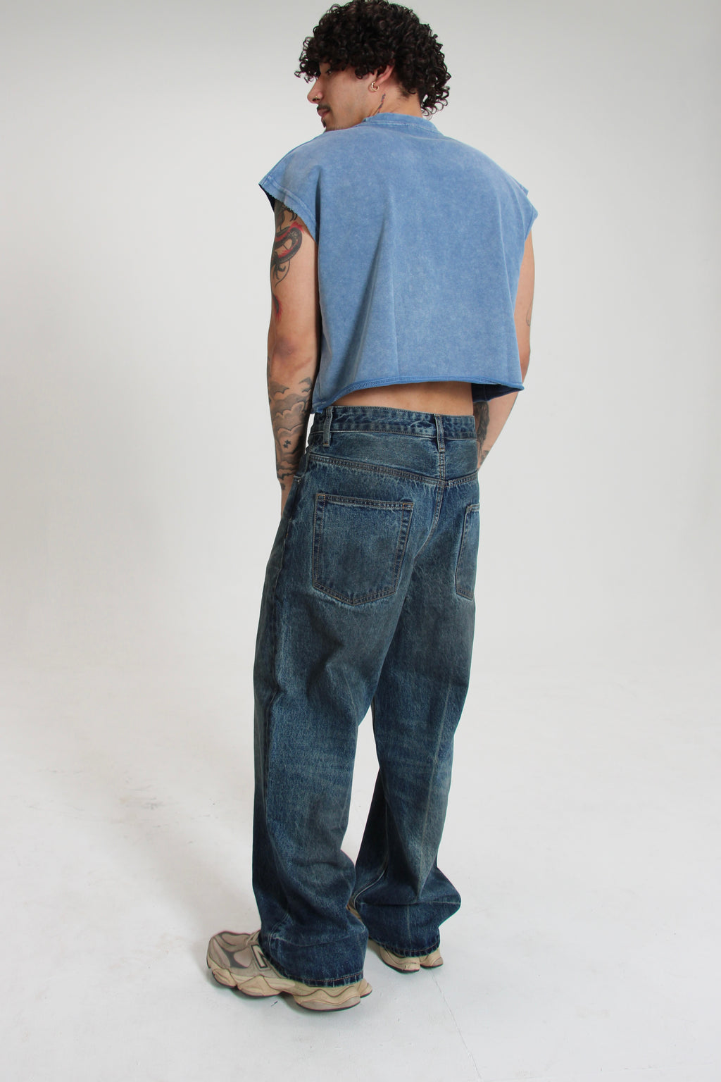 Vintage Faded Denim Jeans