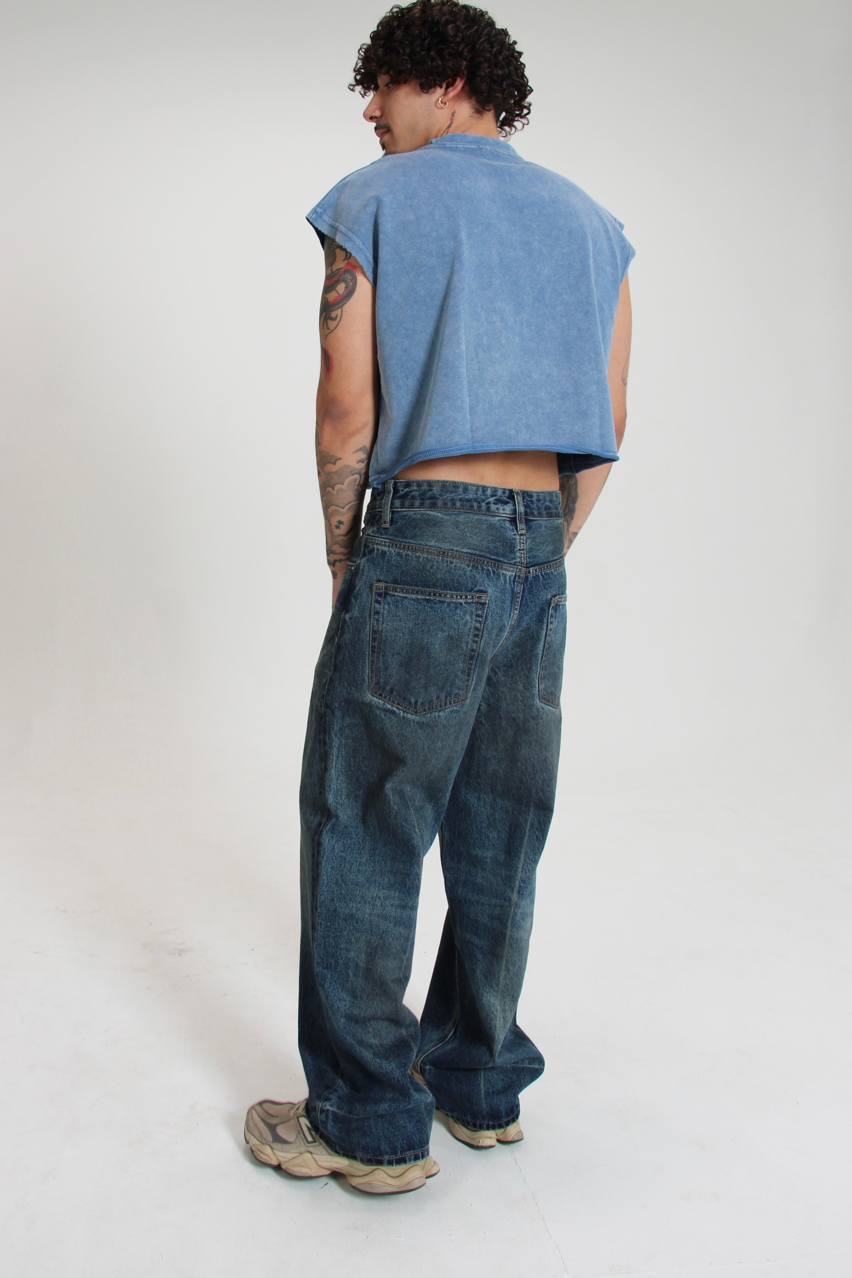 Vintage Faded Denim Jeans