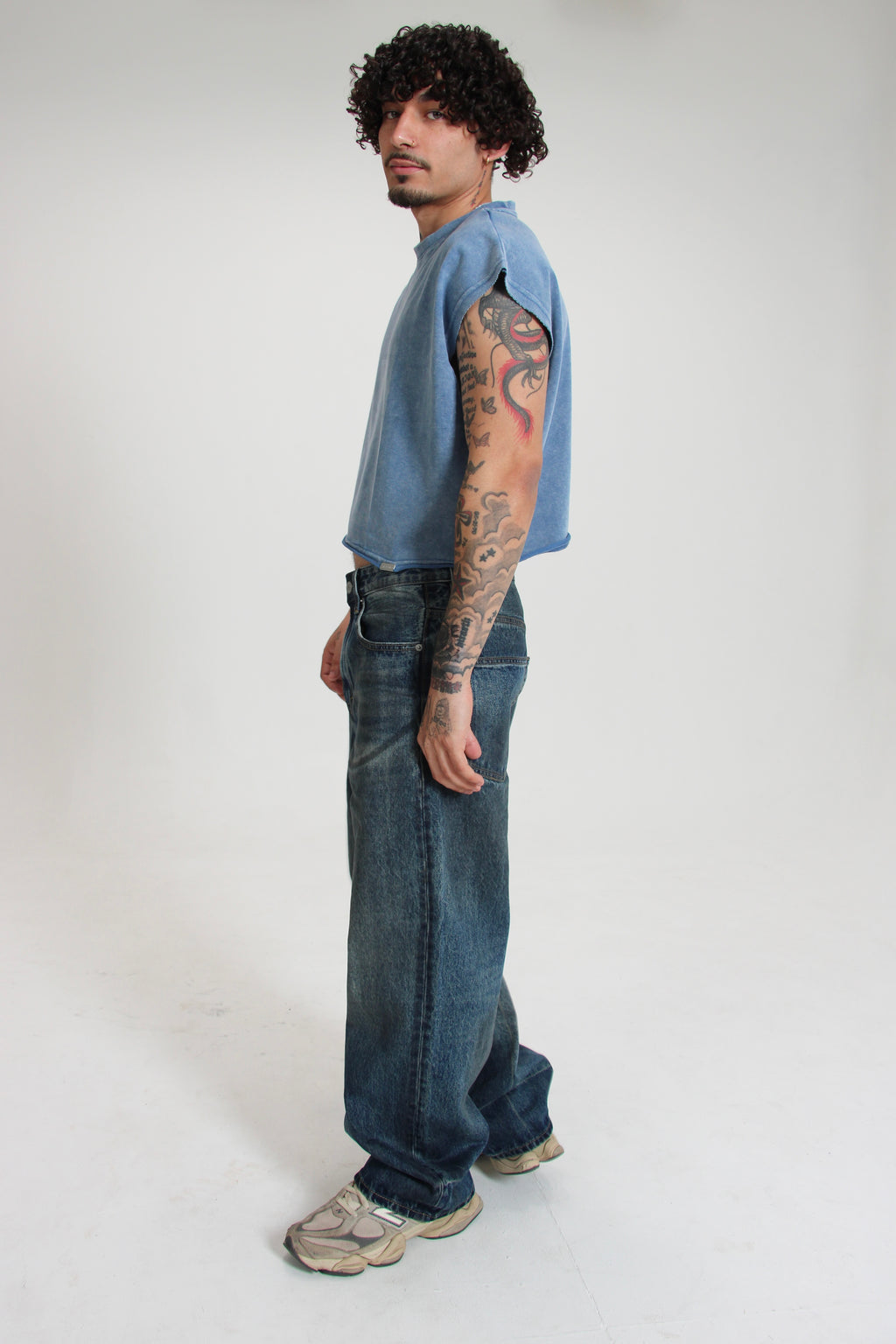 Vintage Faded Denim Jeans