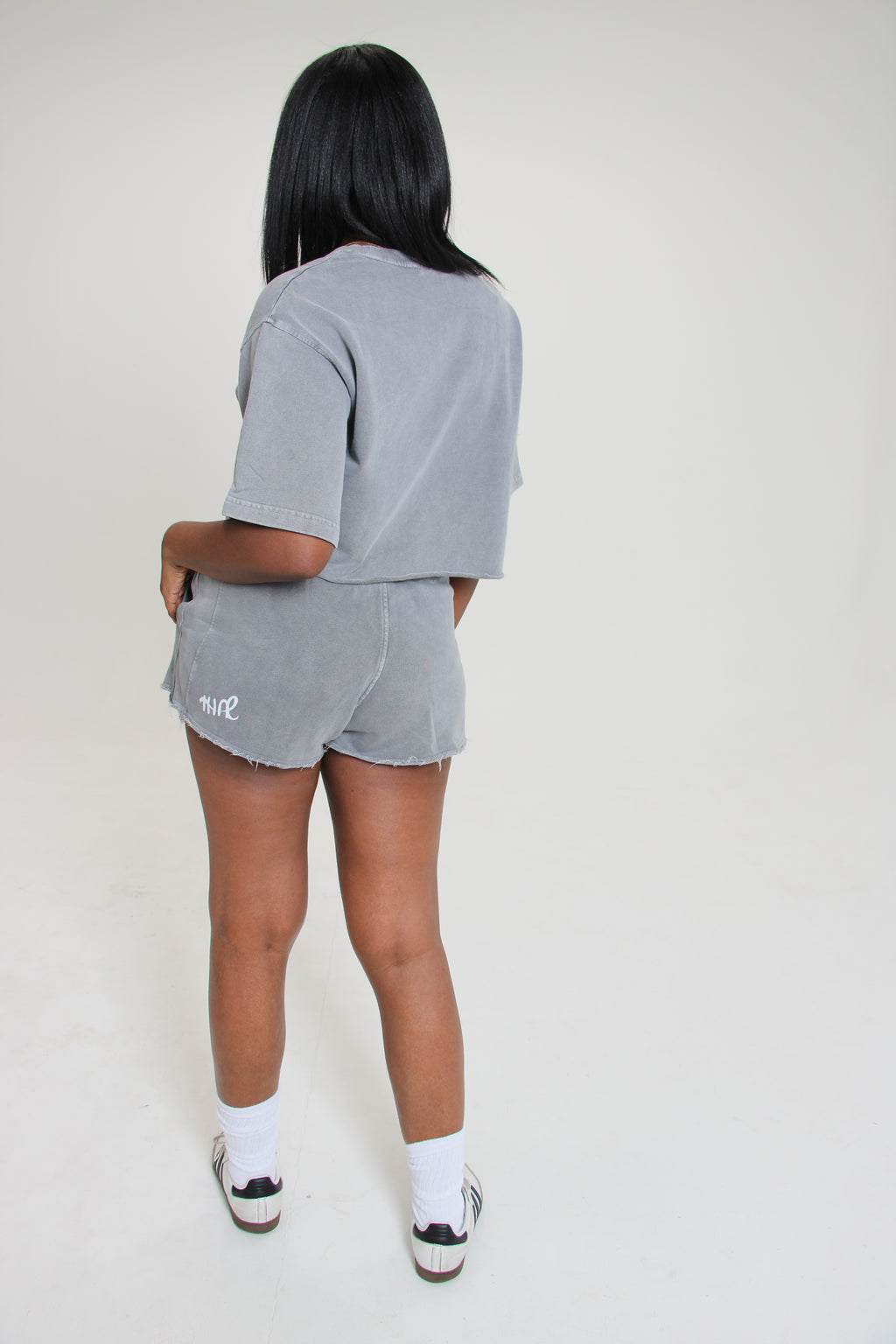 Shadow Fade Raw Edge Shorts