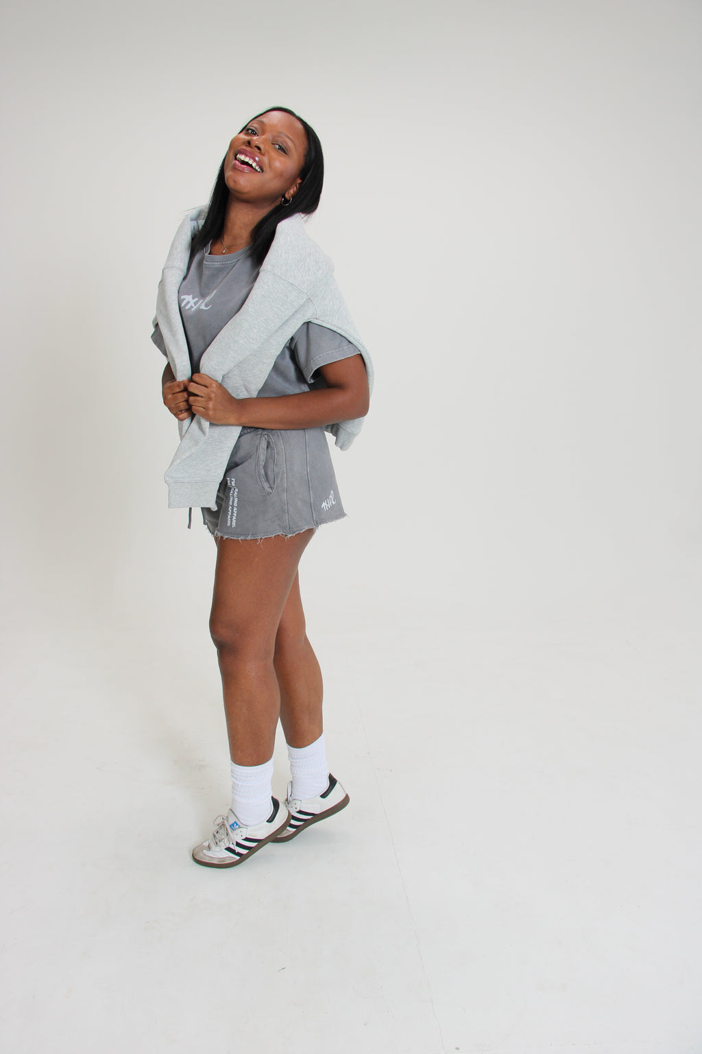 Shadow Fade Raw Edge Shorts