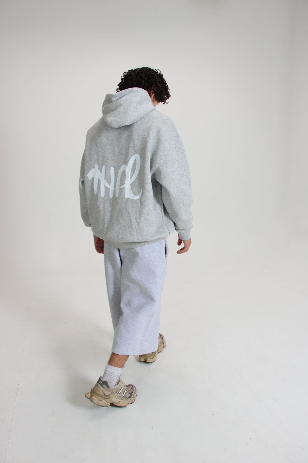 Relaxed Drop-Crotch 3/4 SweatShorts