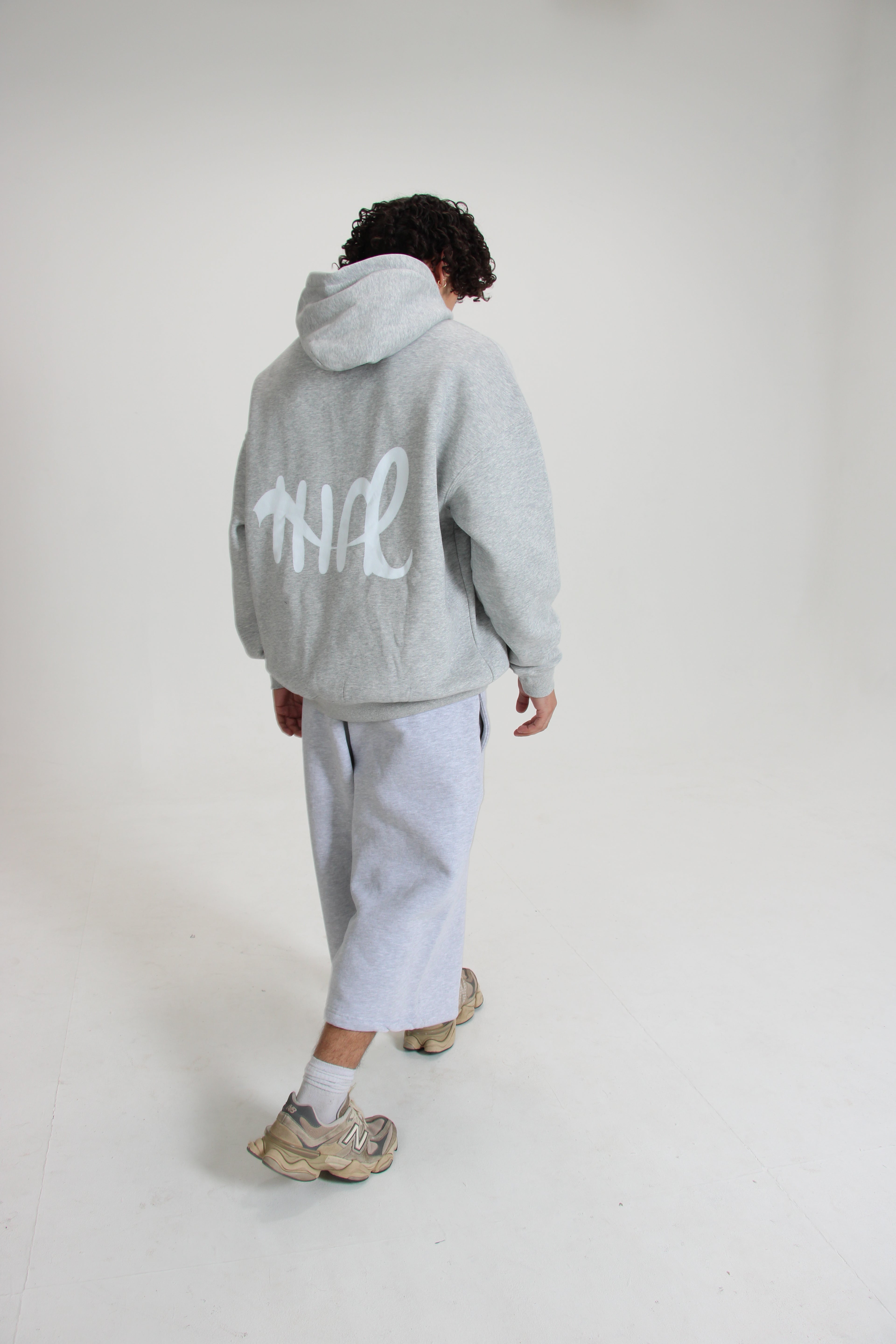 Relaxed Drop-Crotch 3/4 SweatShorts