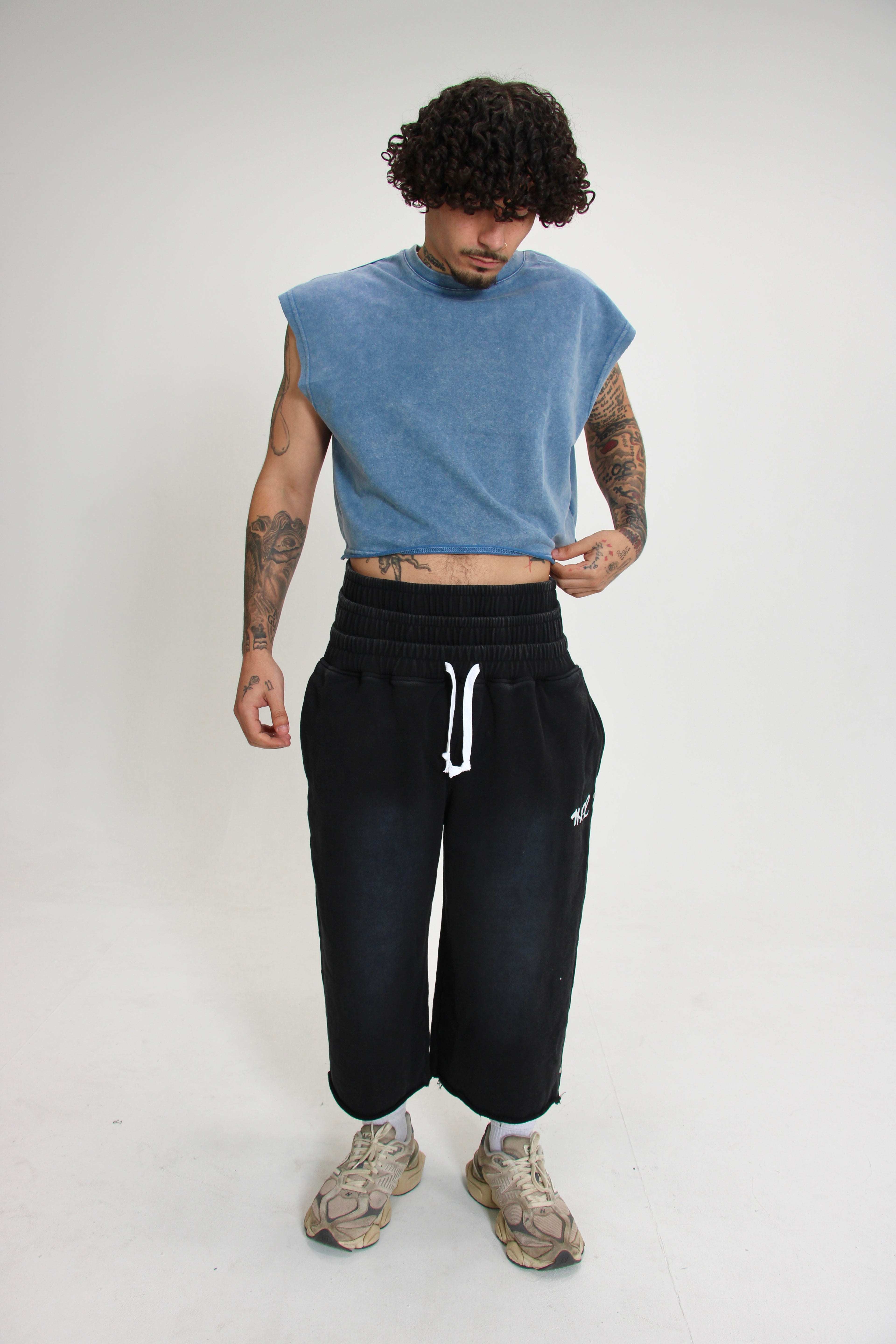 Triple Waistband Cropped Sweats