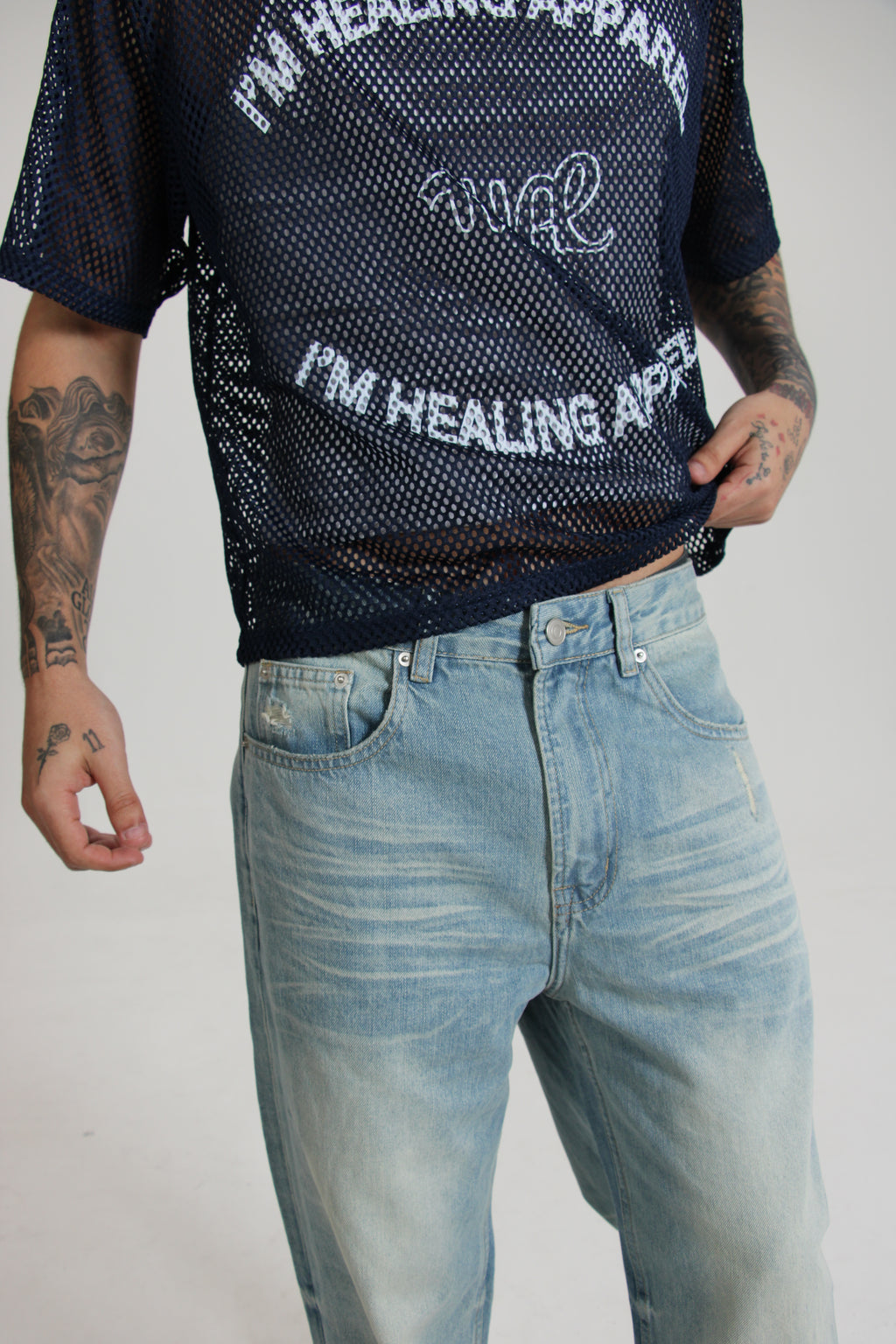 Boxy Net Tee