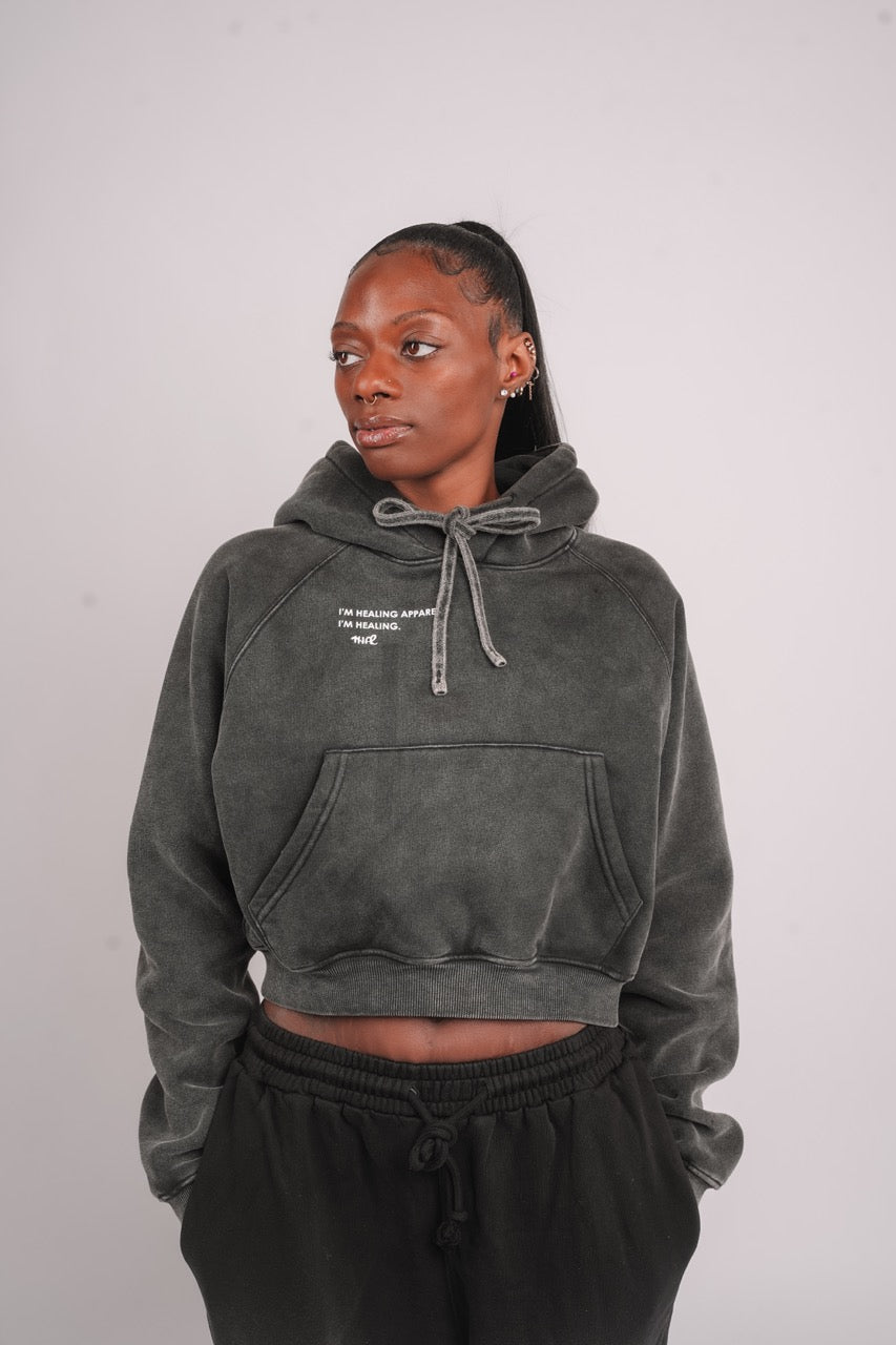 Soft Fade Cropped Hoodie