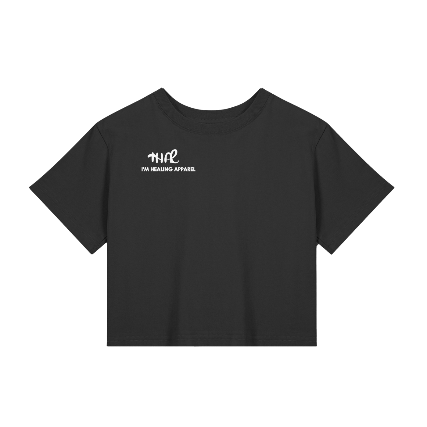 Black Cropped Baby Tee